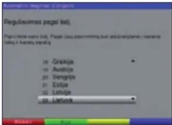 TECHNISAT DiGYBOXX T4 - Šalies suderinimas - 1