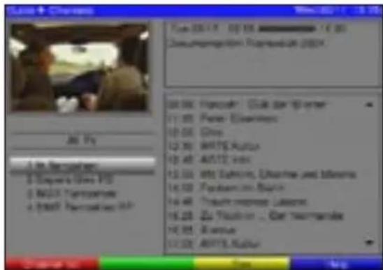 TECHNISAT DiGYBOXX T4 - Wywołanie funkcji EPG - 3