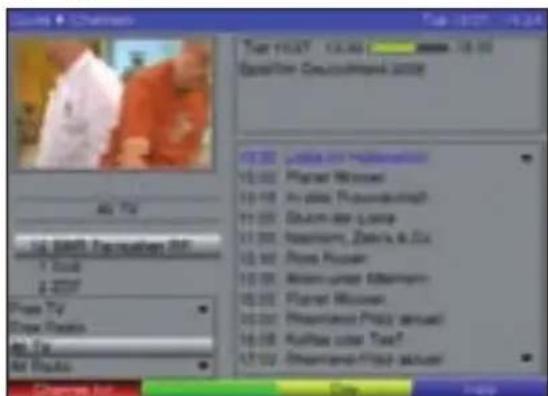 TECHNISAT DiGYBOXX T4 - Opening the electronic programme guide - 2