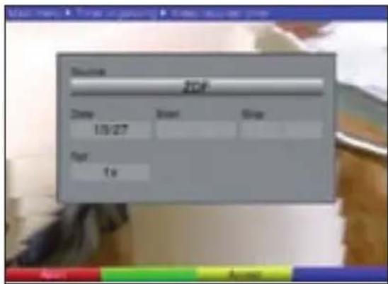 TECHNISAT DiGYBOXX T4 - Manually programming the timer - 2