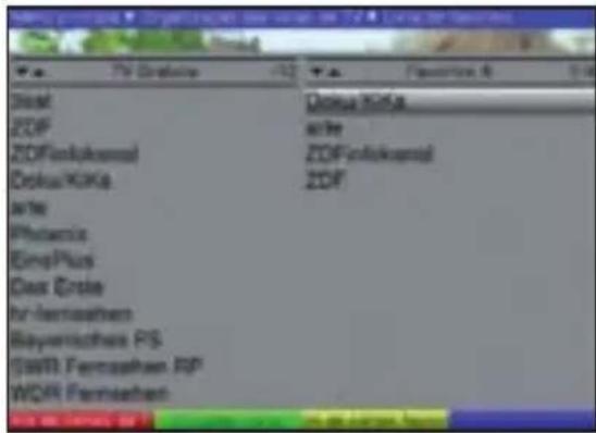 TECHNISAT DiGYBOXX T4 - Chamar a lista o gestor de listas de canais - 2