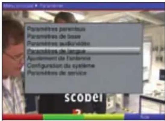 TECHNISAT DiGYBOXX T4 - Paramètres langue - 1