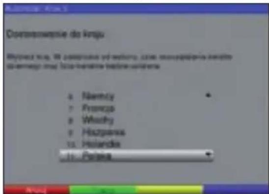 TECHNISAT DiGYBOXX T4 - Wybór kraju - 1