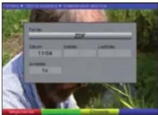TECHNISAT DiGYBOXX T4 - Az időzítő kézi programozása - 2