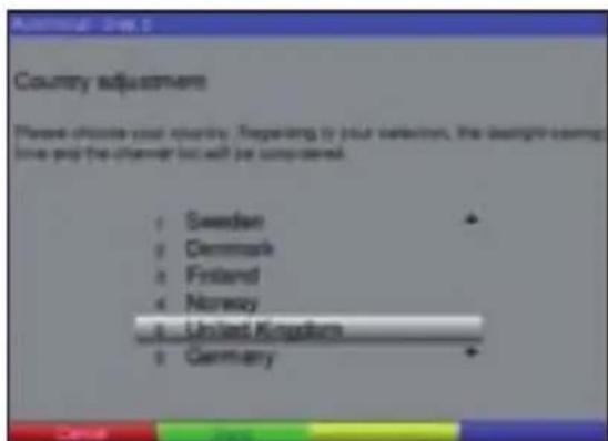 TECHNISAT DiGYBOXX T4 - Региональный настройки - 1
