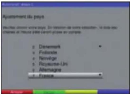 TECHNISAT DiGYBOXX T4 - Réglage pays - 1