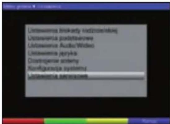 TECHNISAT DiGYBOXX T4 - Ustawienia serwisowe - 2