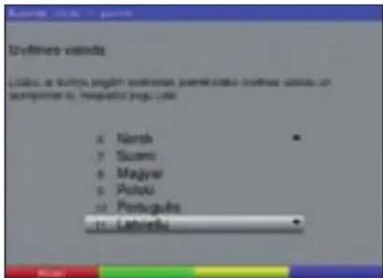 TECHNISAT DiGYBOXX T4 - Izvēlnes valoda - 1