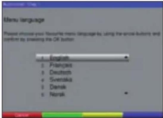 TECHNISAT DiGYBOXX T4 - Menu language - 1