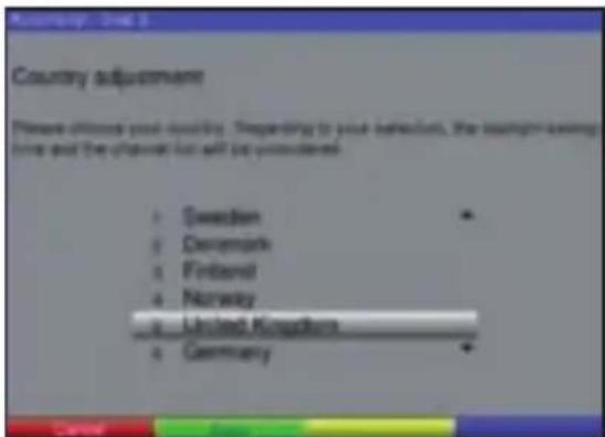 TECHNISAT DiGYBOXX T4 - Impostazioni nazionali (Country adjustment) - 1