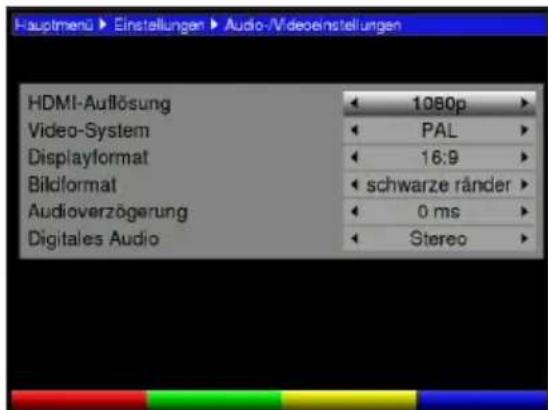 TECHNISAT TechniBox HD VAC - Paramétres audio/vidéo - 2