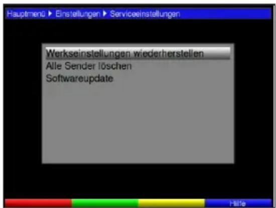 TECHNISAT TechniBox HD VAC - Serviceinstallungen - 3