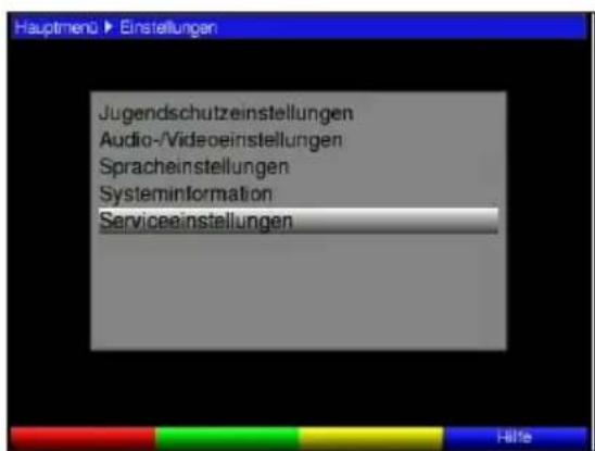 TECHNISAT TechniBox HD VAC - Serviceinstallungen - 2