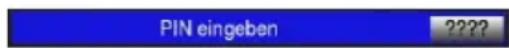 TECHNISAT TechniBox HD VAC - Contrôle parental Code PIN - 1