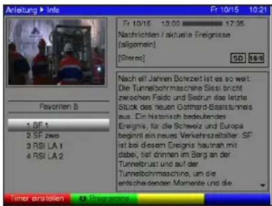 TECHNISAT TechniBox HD VAC - EPG-Info - 1
