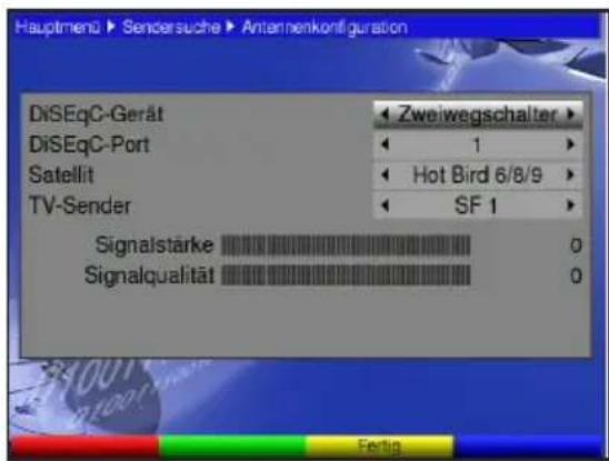 TECHNISAT TechniBox HD VAC - Réglage de l'antenne - 1