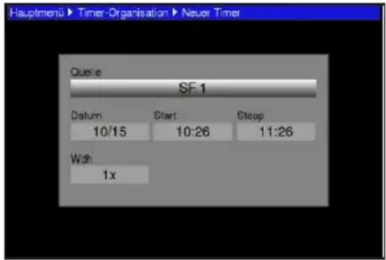 TECHNISAT TechniBox HD VAC - Timer manuell programmieren - 2
