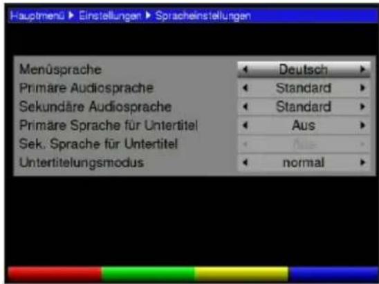 TECHNISAT TechniBox HD VAC - Impostazioni della lingua - 2