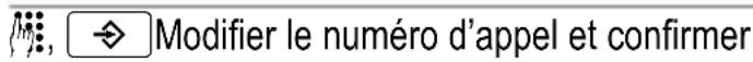 SWITEL DC 621 - Sauvegarder dans le repertoire des nombres d'emploi de la liste d'appels - 5