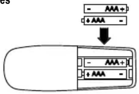 SWITEL DC 621 - Mettre en place les piles rechargeables - 1