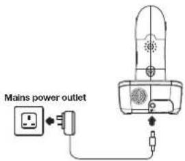 SWITEL DCT 6172 Combo - Connecting the charger base - 1