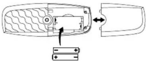 SWITEL DF 1101 - Mettre en place les piles rechargeables - 1