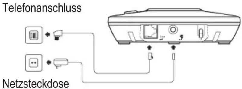 SWITEL DF 911 - Basisstation anschließen - 1