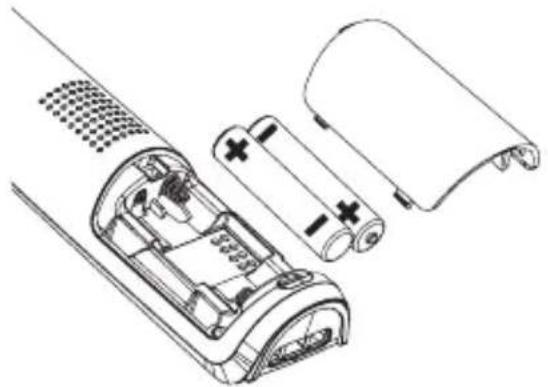 SWITEL DF 911 - Mettre en place les piles rechargeables - 1