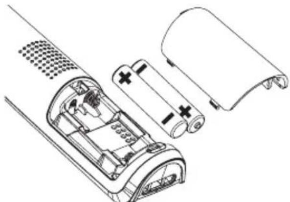 SWITEL DF 911 - Inserire l'accumulatore ricaricabile - 1