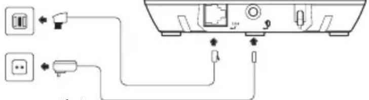SWITEL DF 911 - Connecting the base station - 1