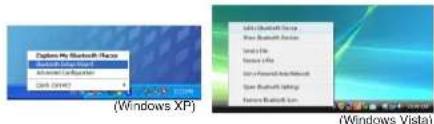 TARGUS AMB09CA - Connecting with Bluetooth Software: WIDCOMM or Microsoft (Windows XP &amp; Windows Vista) - 1