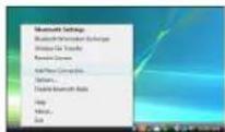TARGUS AMB09CA - Connexion à un logiciel Bluetooth: TOSHIBA (Windows Vista) - 1