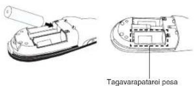 TARGUS AMP09 - Puldi tokorda seadmine Patareide paigaldamine - 2