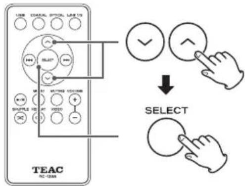 TEAC DSH01 - Sélection dans un menu d'iPod/iPhone/iPad - 1