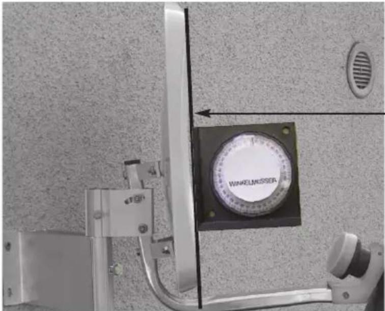 TECHNISAT DigiDish 45 - Angle of elevation minus offset angle = angle to be set. - 1