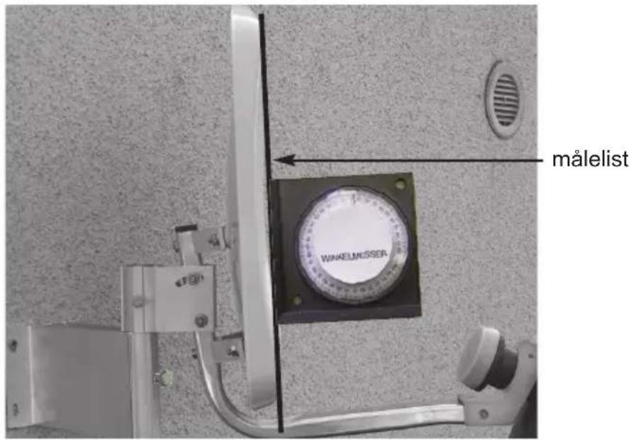 TECHNISAT DigiDish 45 - Elevasjonsvinkel - offsetvinkel = den vinkelen du skal stille inn - 1