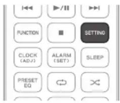 TEAC NSX1 - Using the setting menu from the remote control - 1