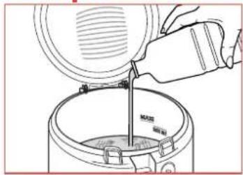 TEFAL MaxiFry FF1001 - Remplissez la cuve - 1
