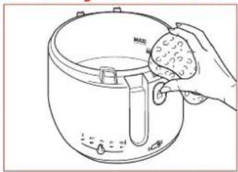 TEFAL MaxiFry FF1001 - Nettoyez la friteuse - 1