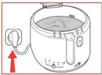 TEFAL MaxiFry FF1001 - Voorverwarmen - 1