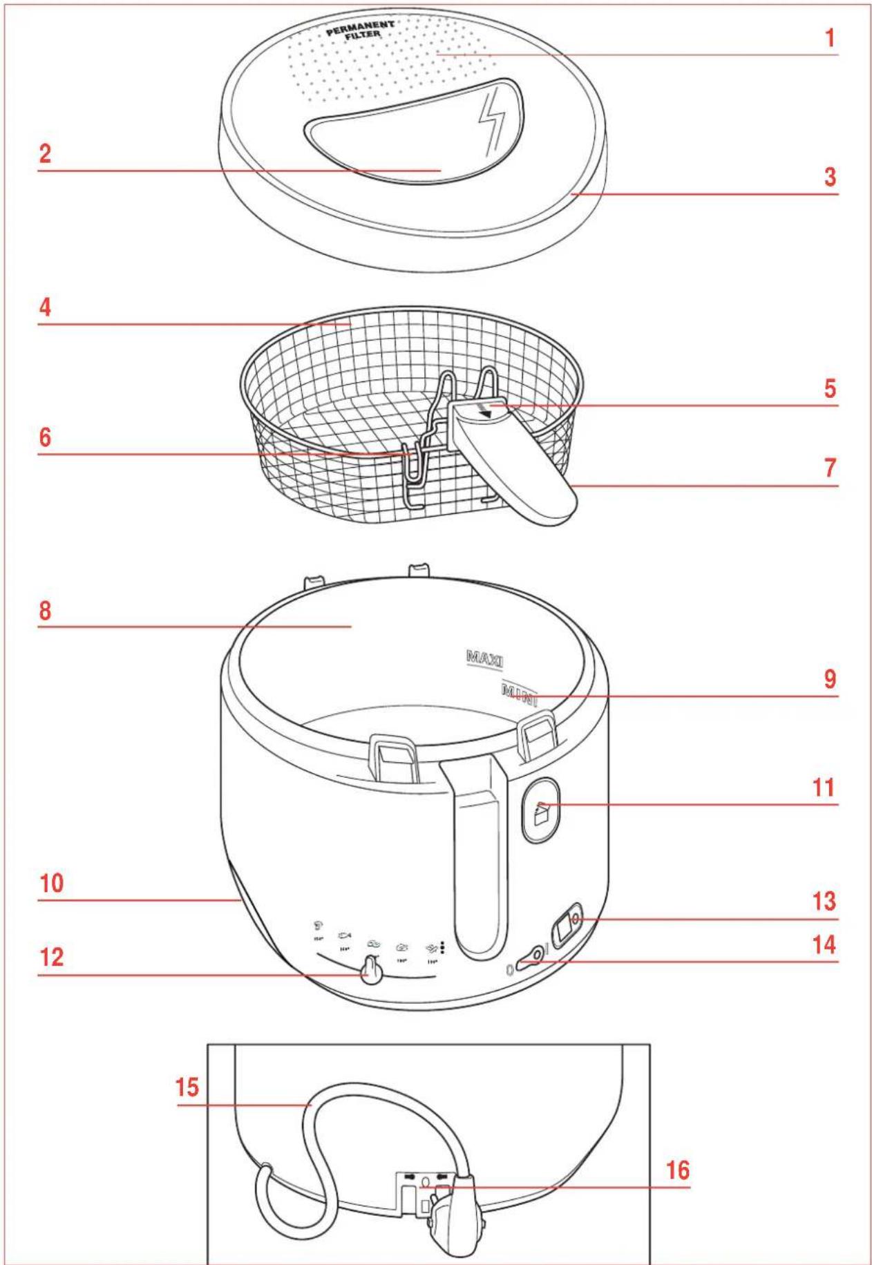 TEFAL MaxiFry FF1001 - 1