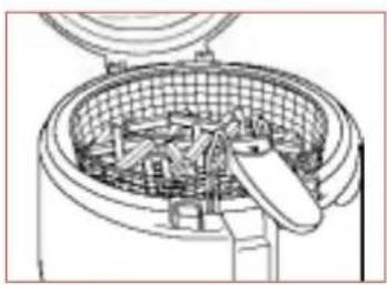 TEFAL MaxiFry FF1001 - Uitnemen van het frituurmandje - 2