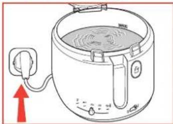 TEFAL MaxiFry FF1001 - Preheating - 1