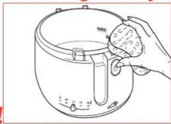 TEFAL MaxiFry FF1001 - Cleaning the fryer - 1