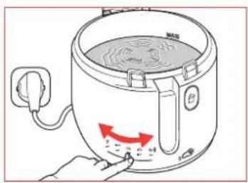 TEFAL MaxiFry FF1001 - Vorheizen - 3