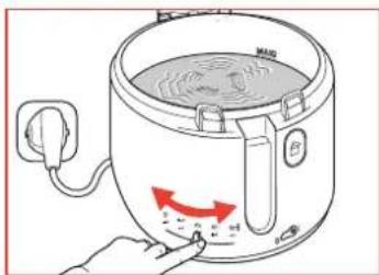 TEFAL MaxiFry FF1001 - Preheating - 3