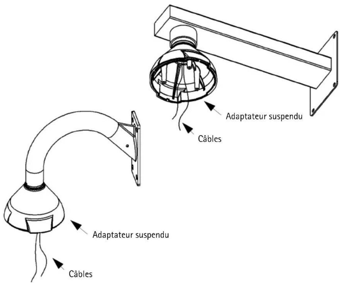 AXIS 225FD - Procéder comme suit pour installer le kit suspendu AXIS 225FD - 3