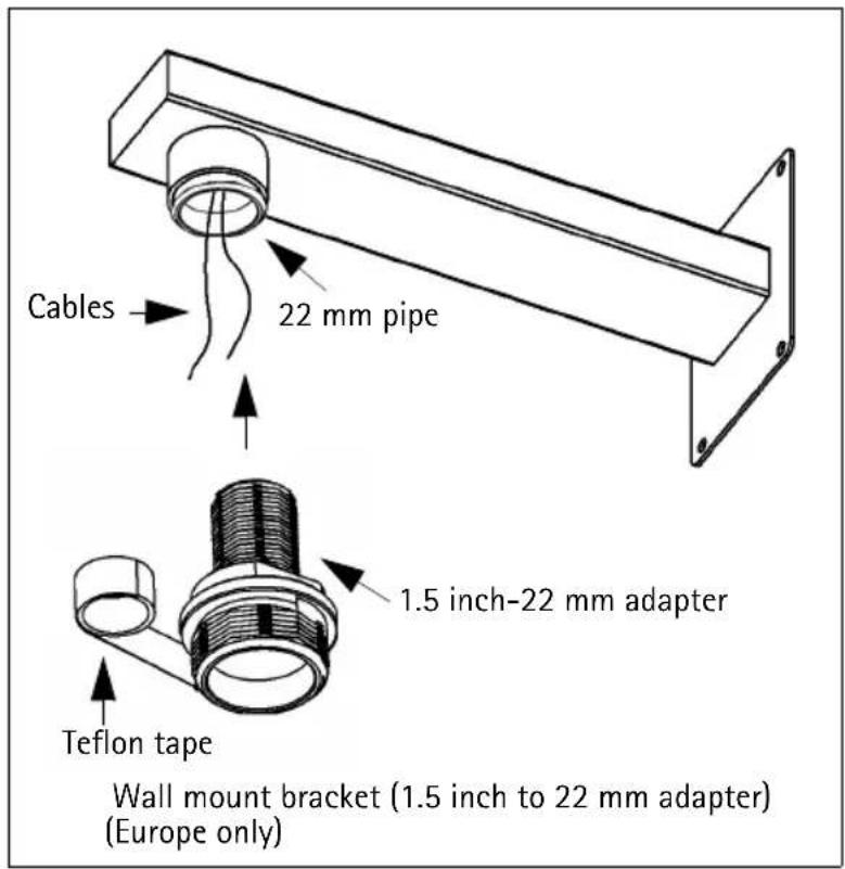 AXIS 225FD - Follow these instructions to install the pendent kit - 1