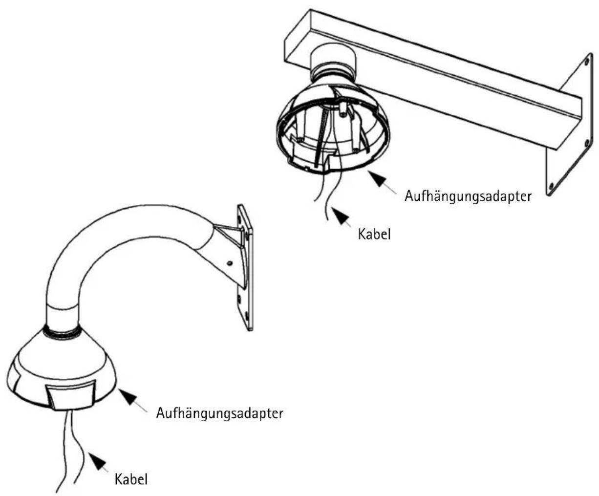 AXIS 225FD - Gehen Sie für die Montage des Aufhängungssets der AXIS 225FD wie folgt vor: - 3