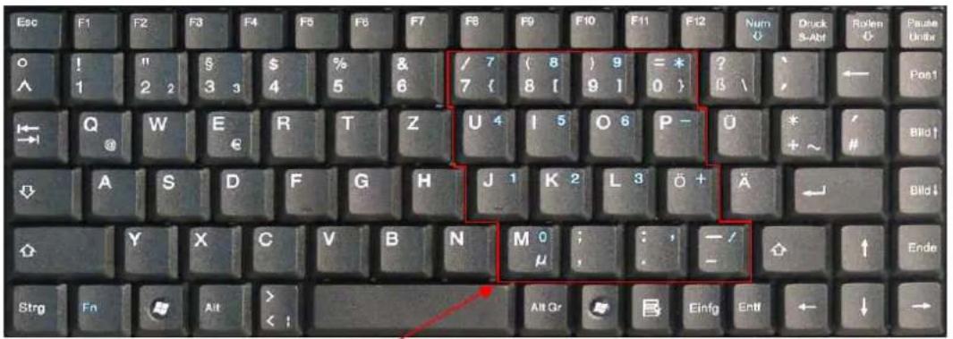 KeySonic ACK540RF+ - Touches avec double fonction - 1